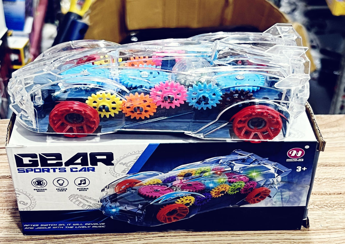 Concept Transparent Racing Car Toy With Music