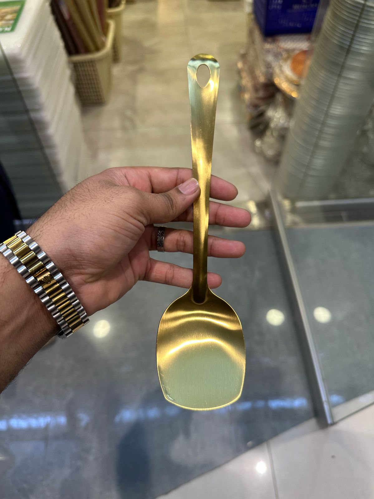 Stainless Steel Luxury Dish Spoon 4 Pcs Set