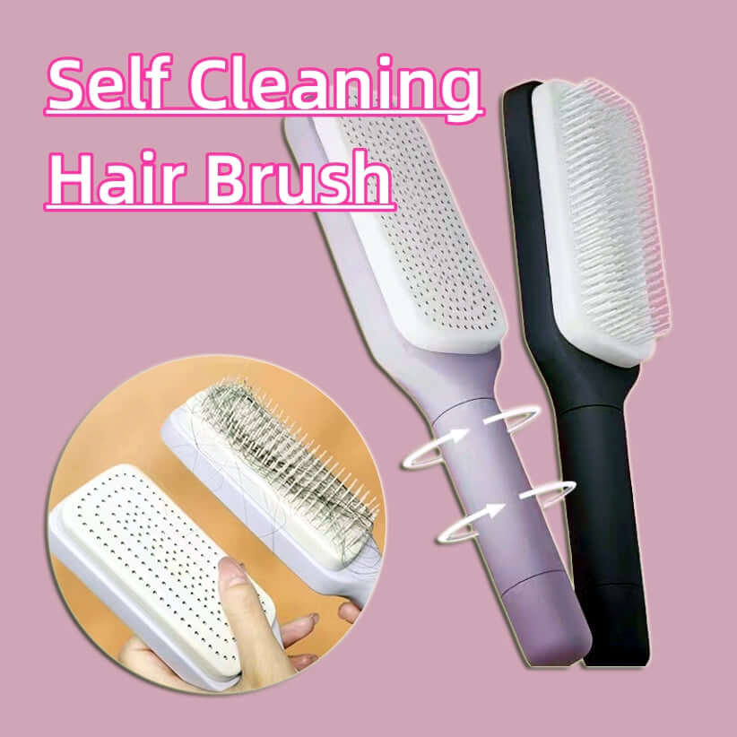 Self Cleaning Hair Brush Comb | 99 Pcs Left⏰