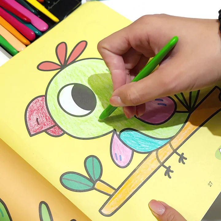 Kids Plastic Crayons Coloring Marker - Pack of 12