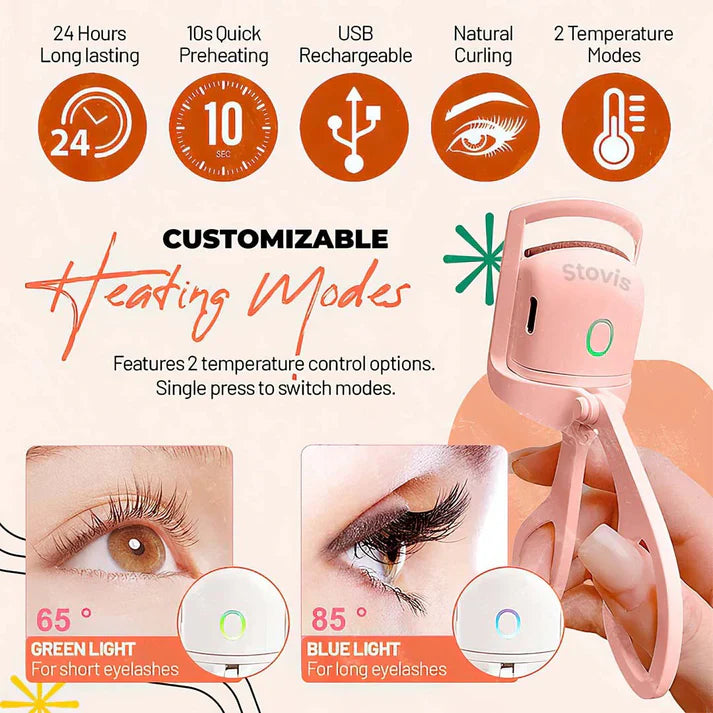 Rechargeable Heated Eyelash Curler