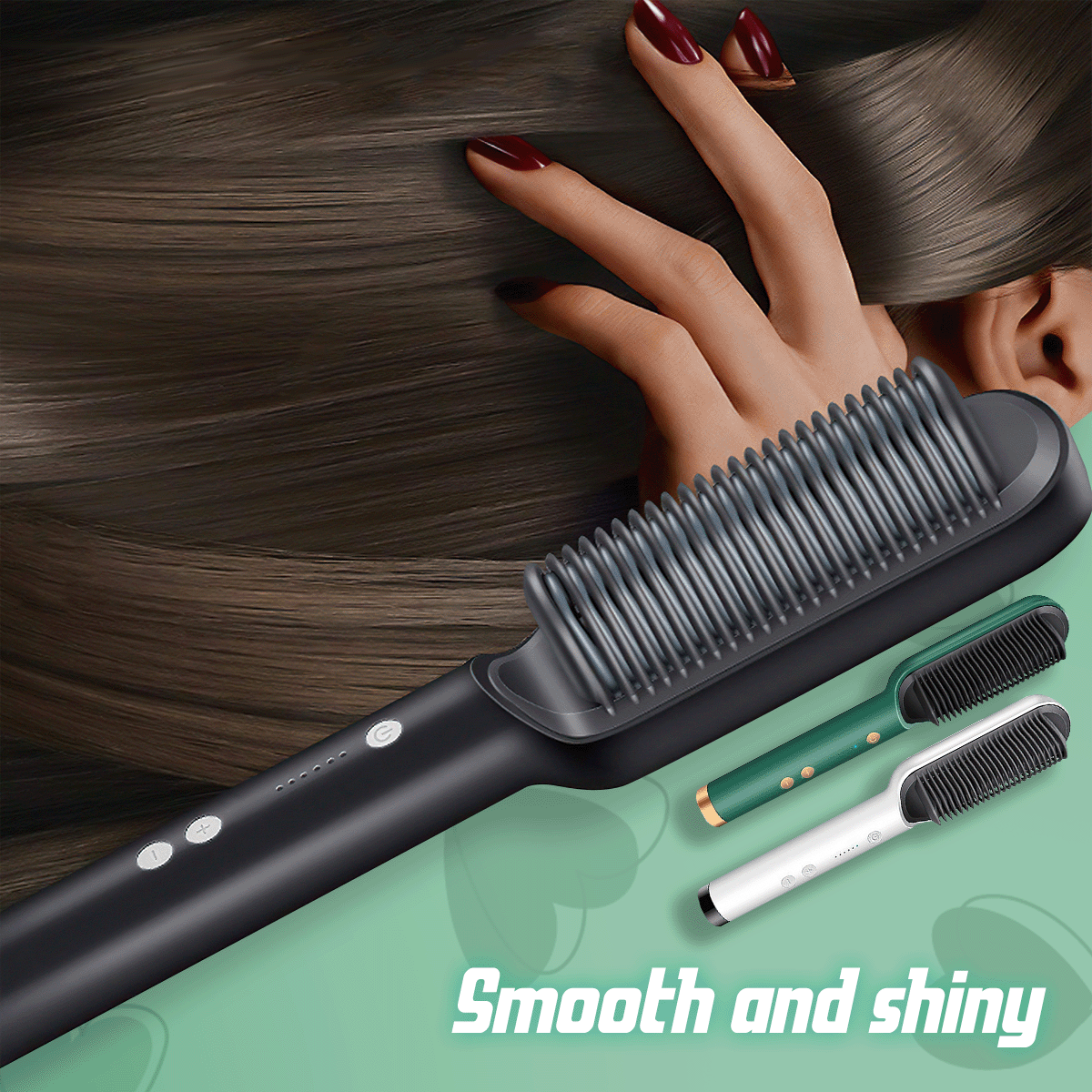 Professional Anti Scaled Hair Straightener Brush