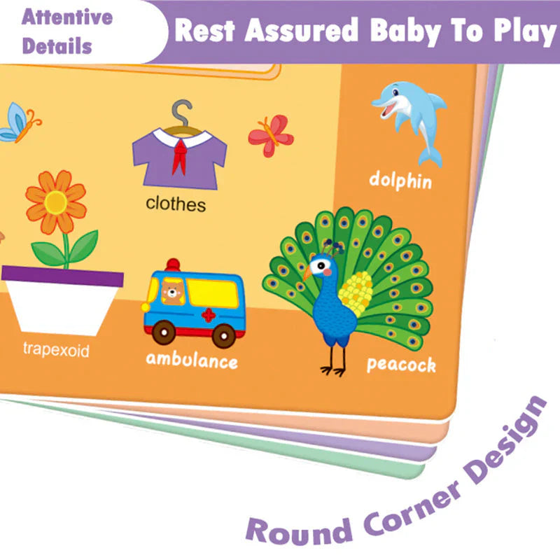 Educational Kids Busy Book – Brain Boosting Activity  Pre Schooling Book