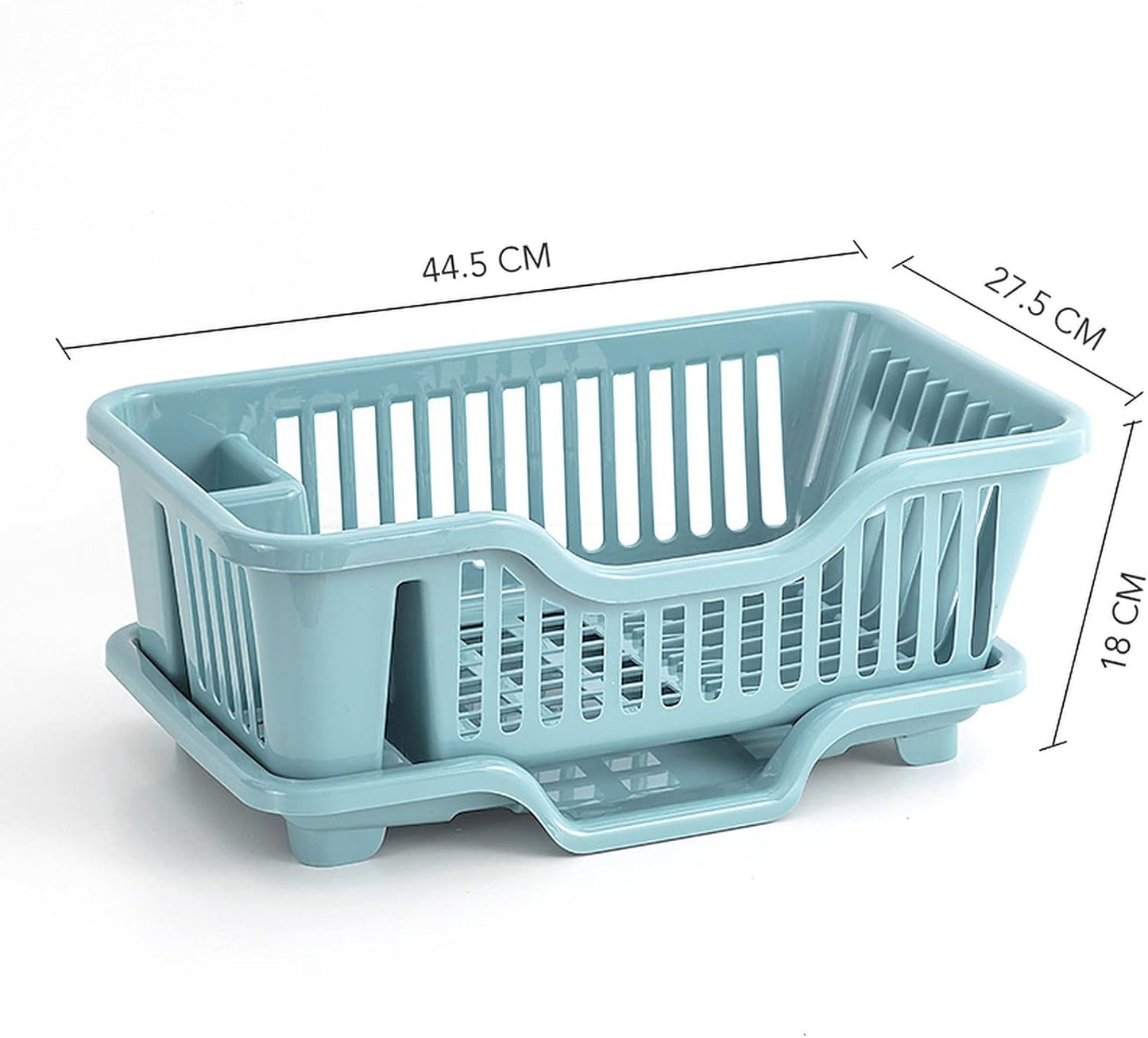 Kitchen Dish Drainer Drying Sink Rack with Tray