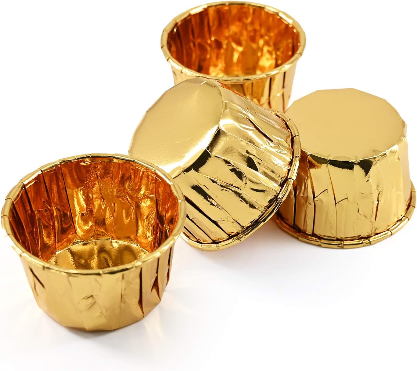 Disposable Aluminum  Ice Cream Cupcake Baking Cups 50 Pcs