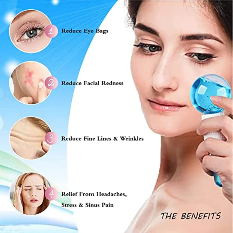 Beauty Face Crystal Ice Ball Facial Massager