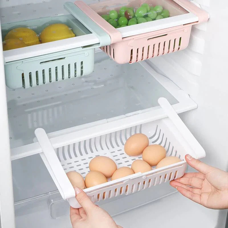 Adjustable Fridge Storage Basket