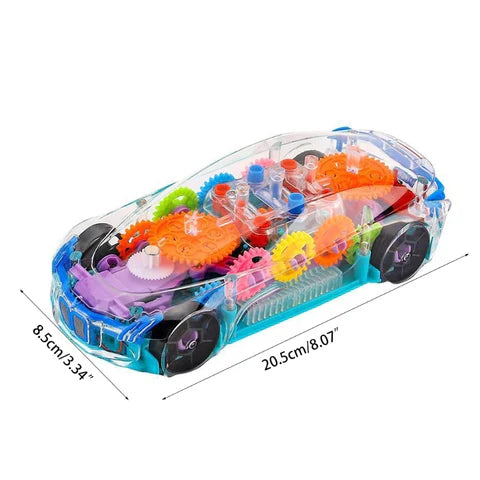 Concept Transparent Racing Car Toy With Music