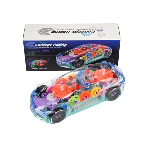 Concept Transparent Racing Car Toy With Music