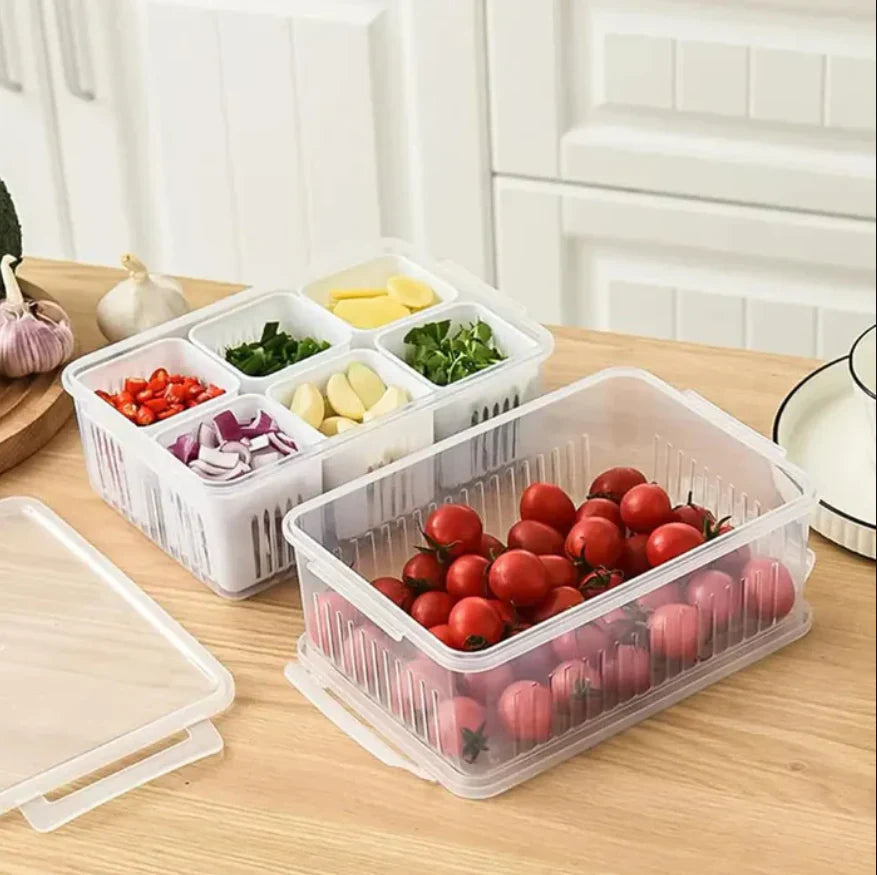 6 Grids Food Storage Container with Lid