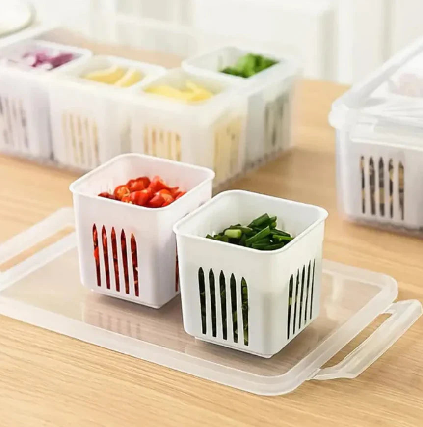 6 Grids Food Storage Container with Lid