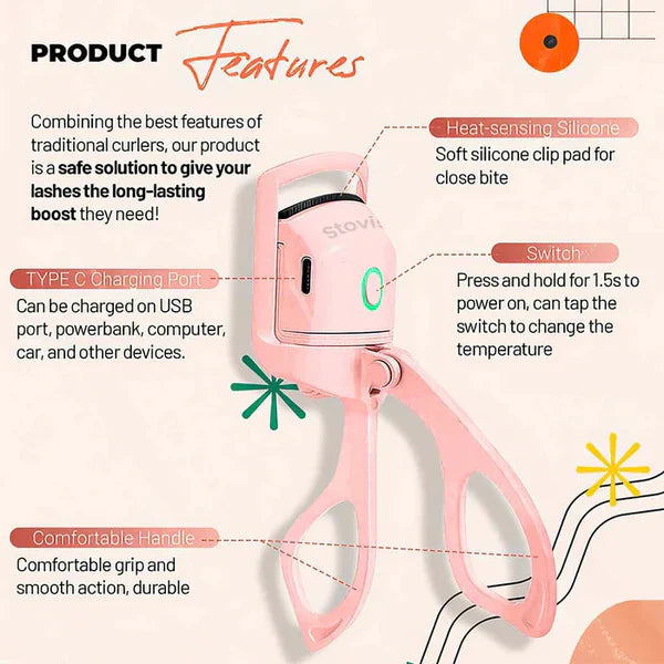 Rechargeable Heated Eyelash Curler