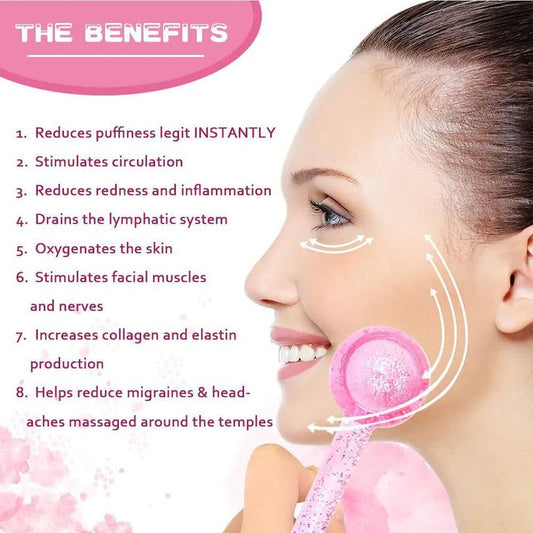 Beauty Face Crystal Ice Ball Facial Massager