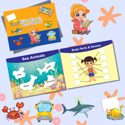 Educational Kids Busy Book – Brain Boosting Activity  Pre Schooling Book