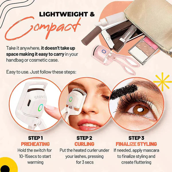 Rechargeable Heated Eyelash Curler