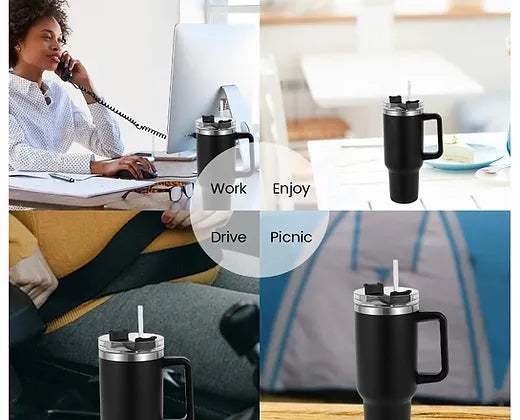 Stainless Steel 1200ML Tumbler With Straw ( Hot Selling🔥)