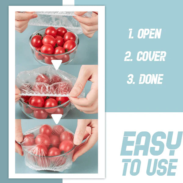 Reusable Elastic Food Storage Covers (100 PCS)