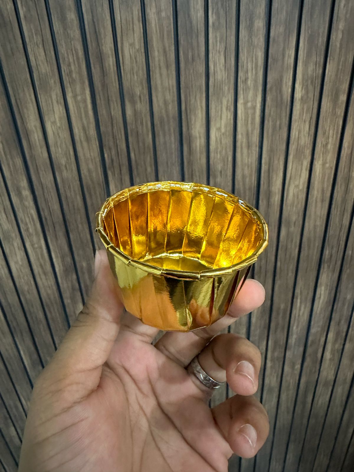 Disposable Aluminum  Ice Cream Cupcake Baking Cups 50 Pcs