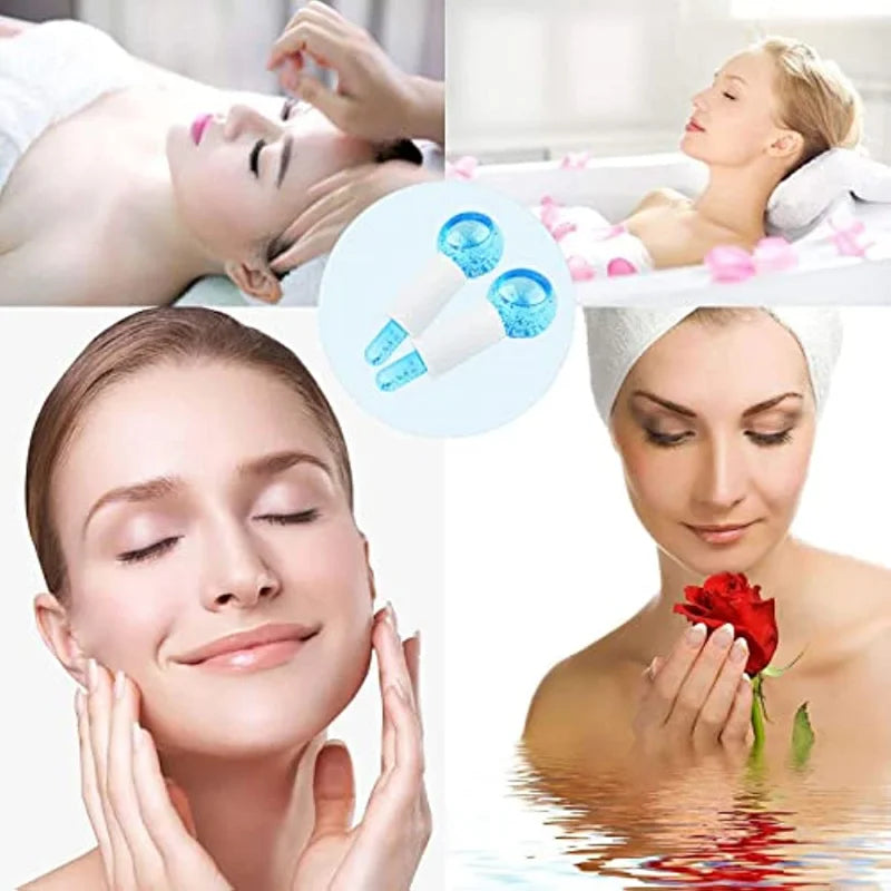Beauty Face Crystal Ice Ball Facial Massager