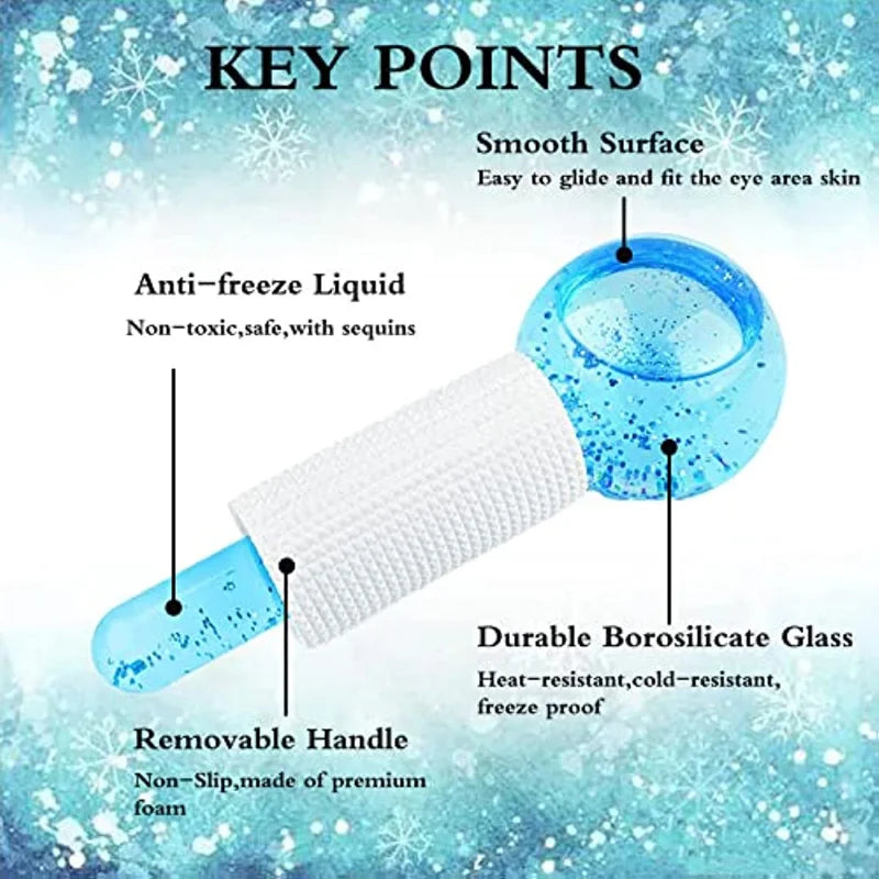 Beauty Face Crystal Ice Ball Facial Massager