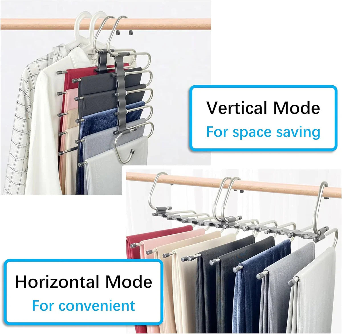 5 in 1  Space Saving Clothes Organizer Hanger