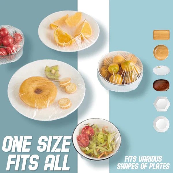 Reusable Elastic Food Storage Covers (100 PCS)